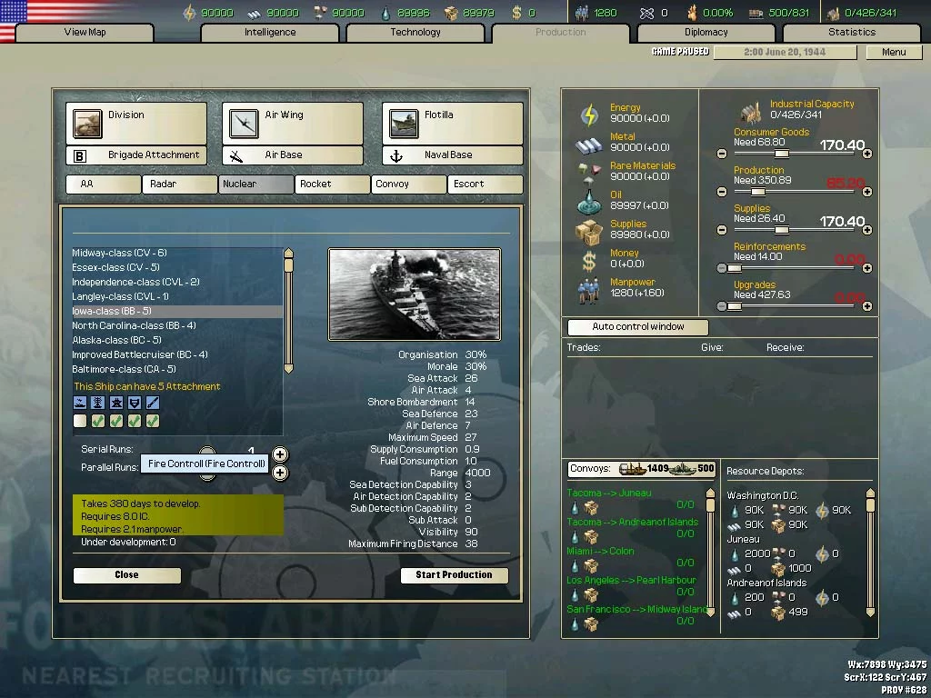 Изображение игры: Hearts of Iron II: Doomsday - Armageddon