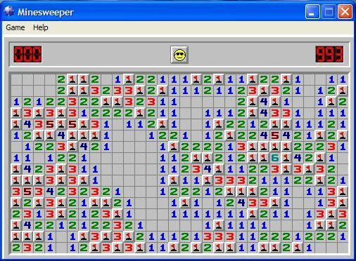 Изображение игры: MineSweeper (Microsoft)