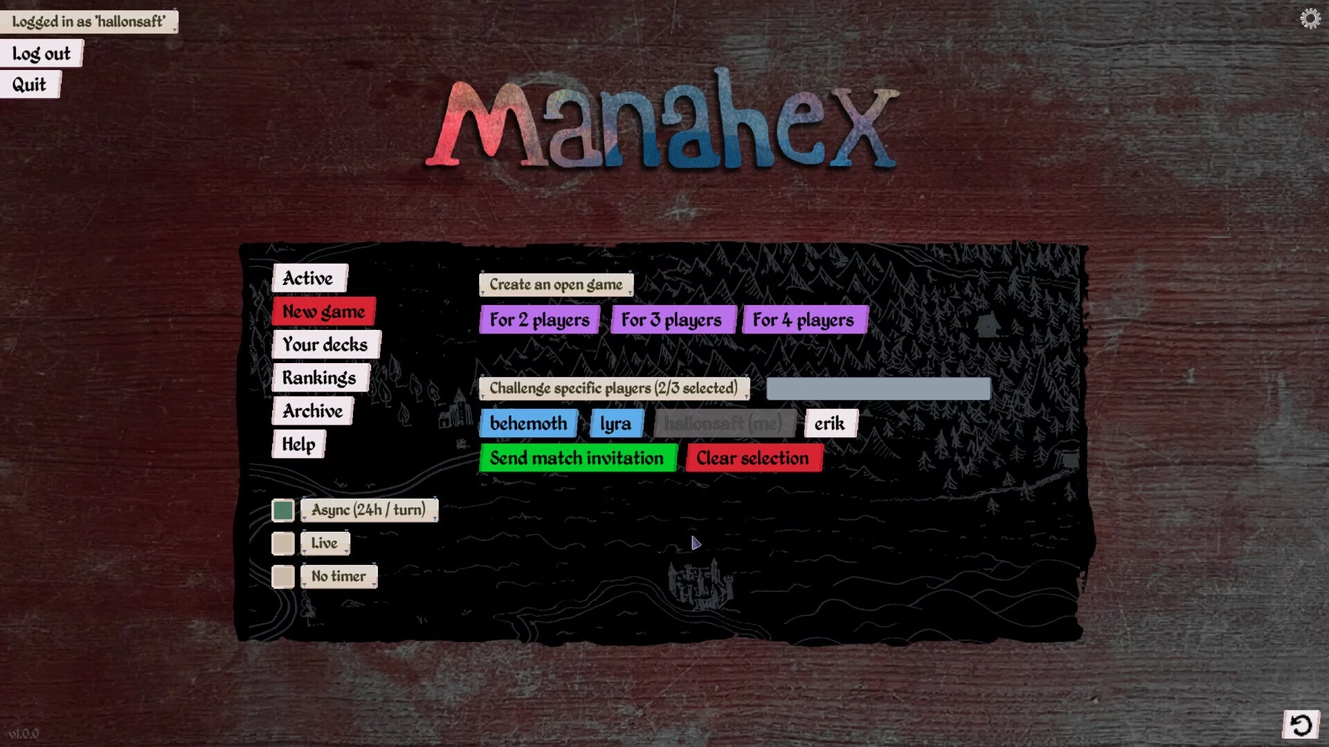Изображение игры: Manahex
