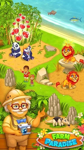 Изображение игры: Farm Paradise: Fun Island game for girls and kids