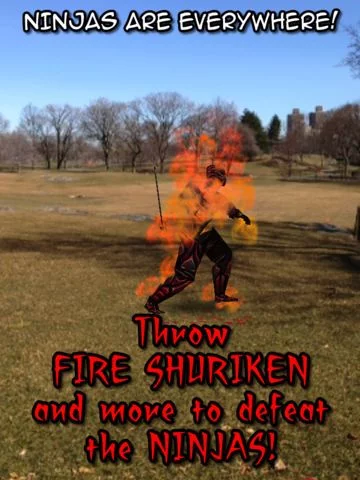 Изображение игры: Ninjas Everywhere! An Augmented Reality Experience FREE
