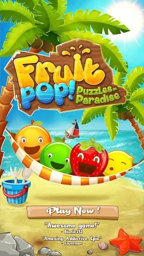 Изображение игры: Fruit Pop! Puzzles in Paradise