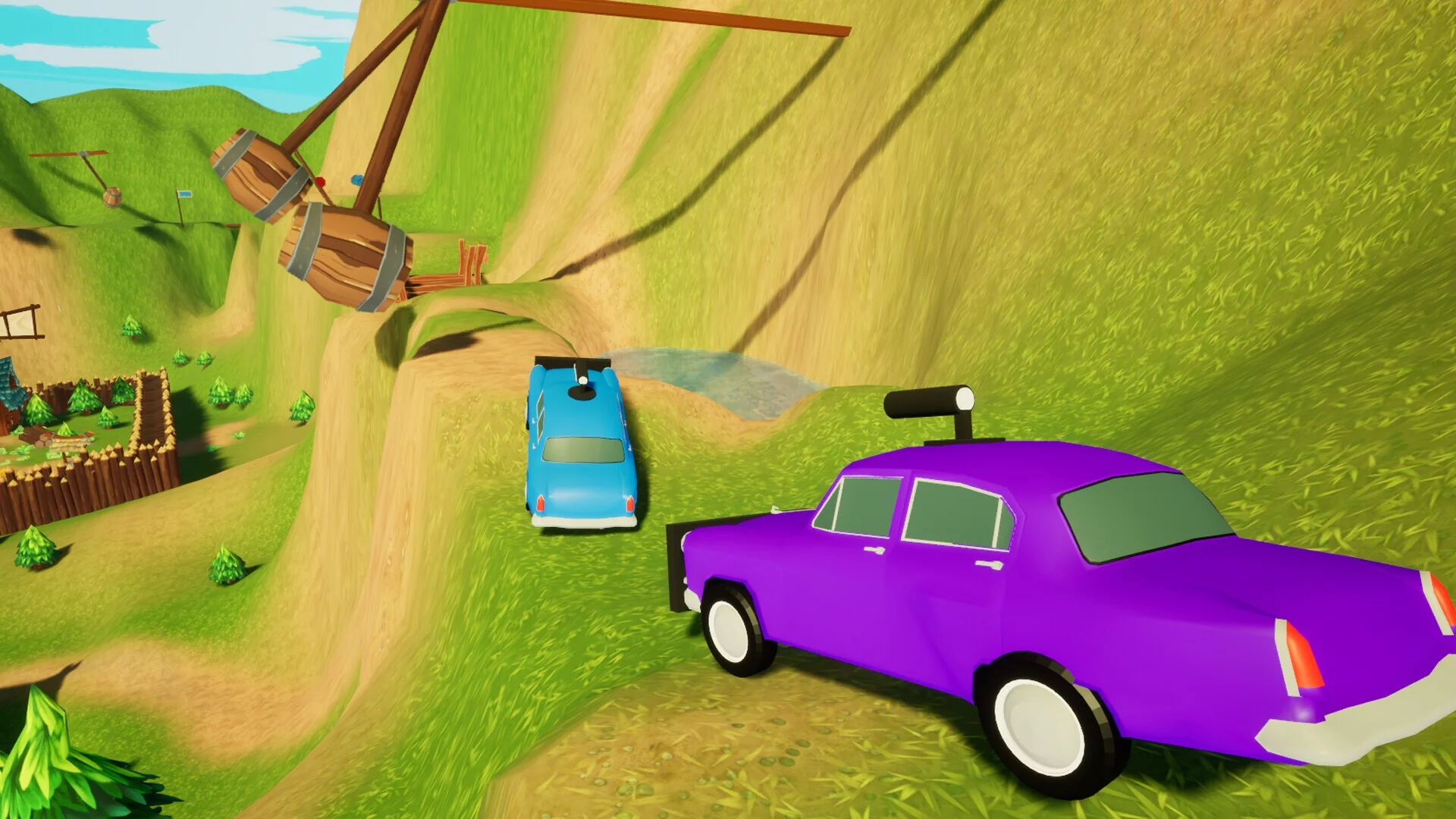 Изображение игры: Car Parkour Together