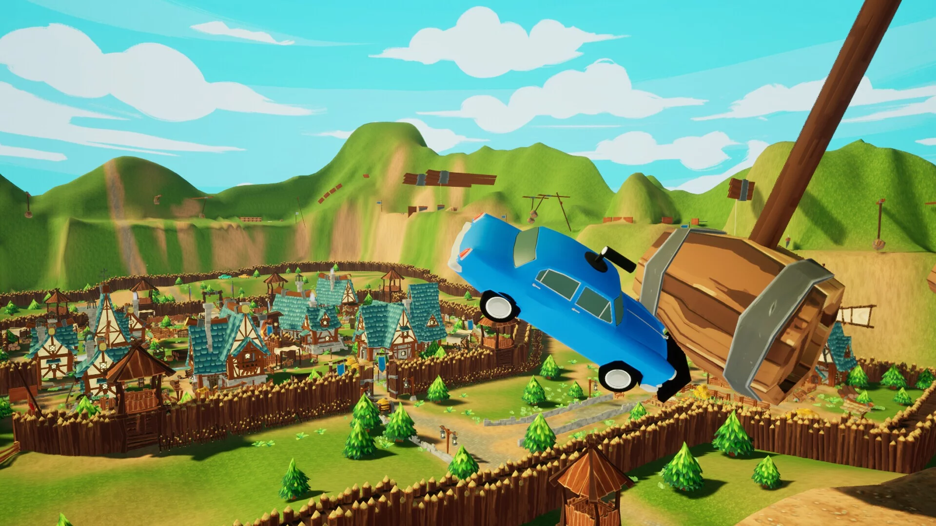 Изображение игры: Car Parkour Together