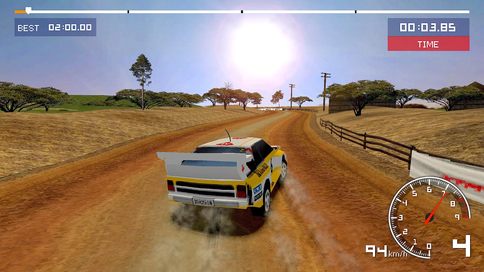 Изображение игры: Old School Rally