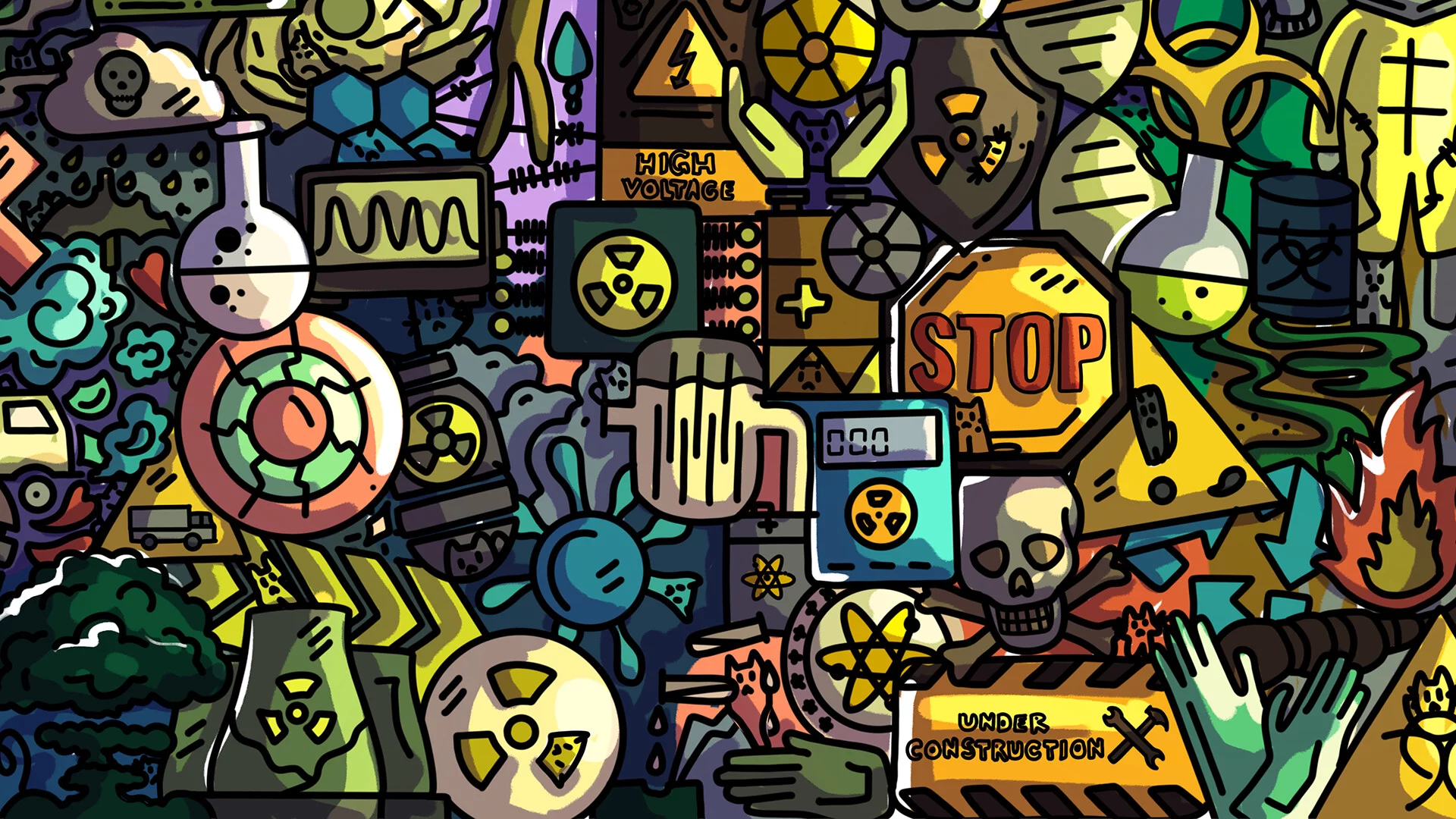 Изображение игры: 100 Radioactive Cats