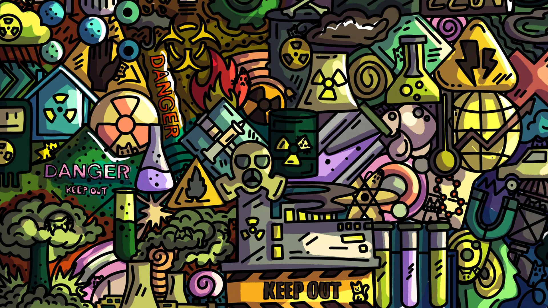 Изображение игры: 100 Radioactive Cats