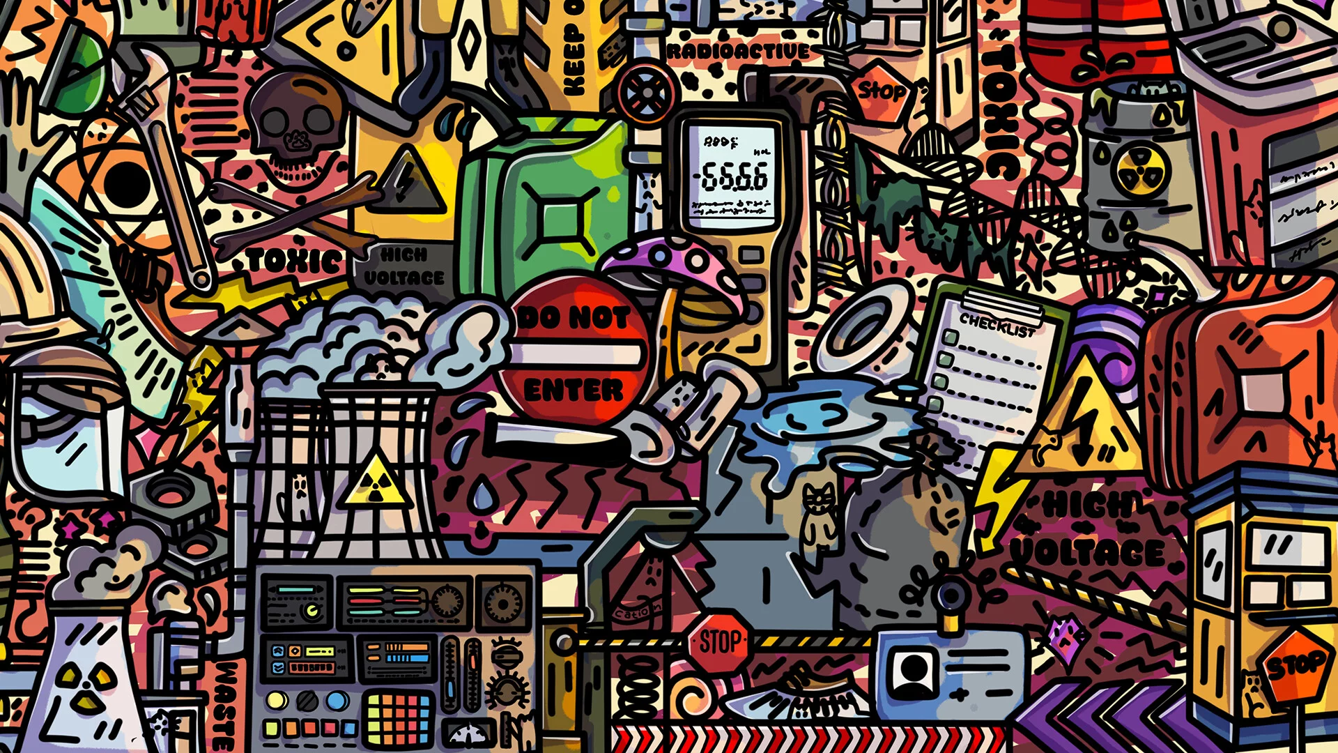 Изображение игры: 100 Radioactive Cats