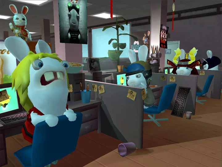 Изображение игры: Rayman Raving Rabbids 2