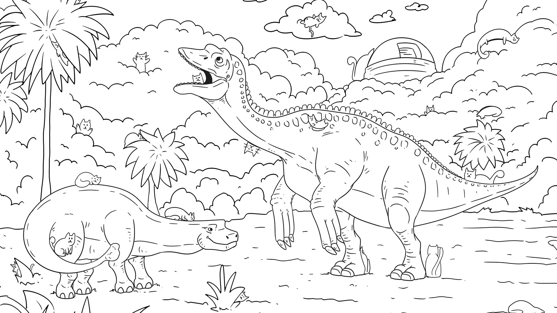Изображение игры: Dino Cats