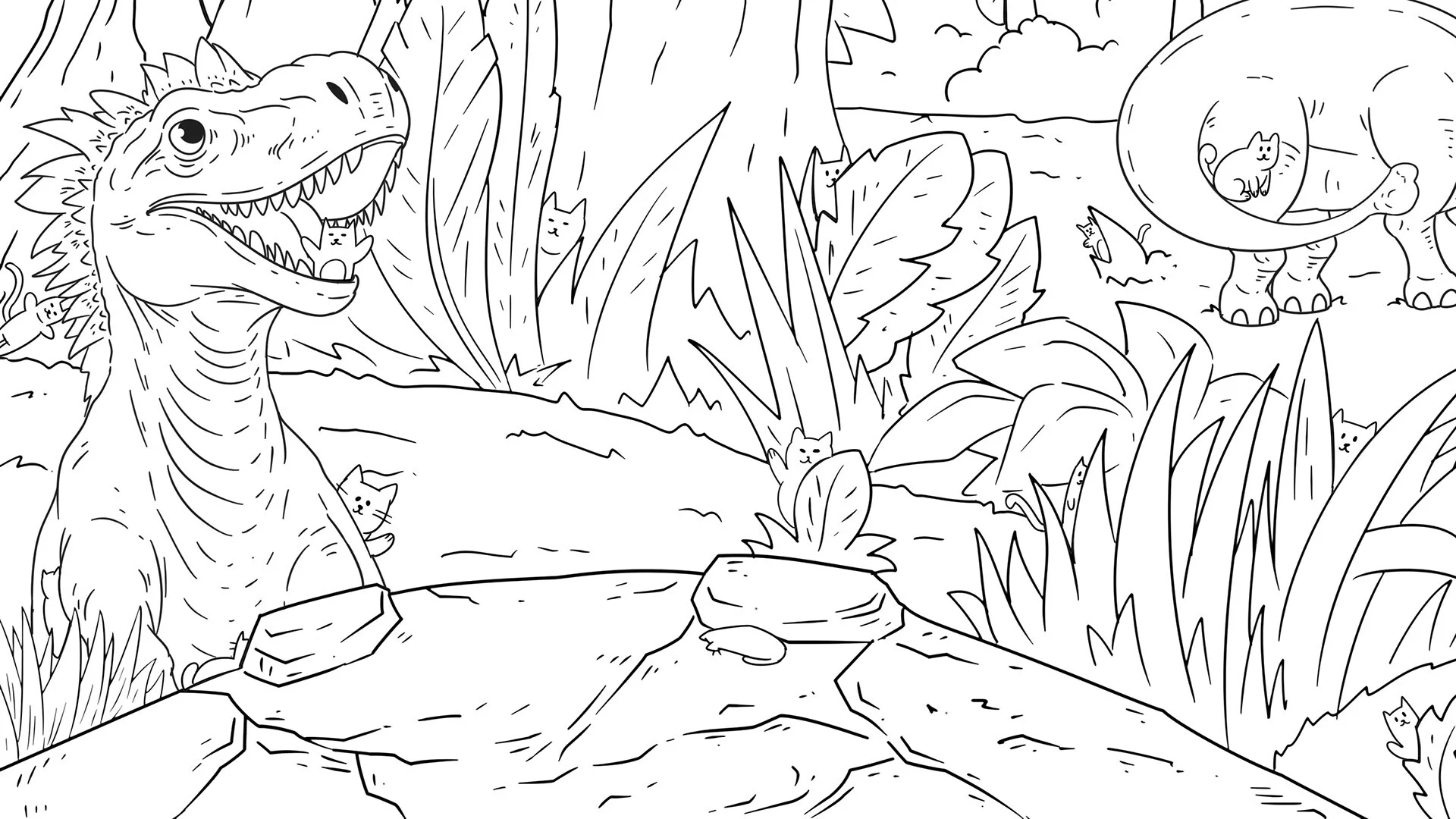 Изображение игры: Dino Cats