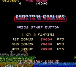 Изображение игры: Ghosts 'n Goblins (1985)