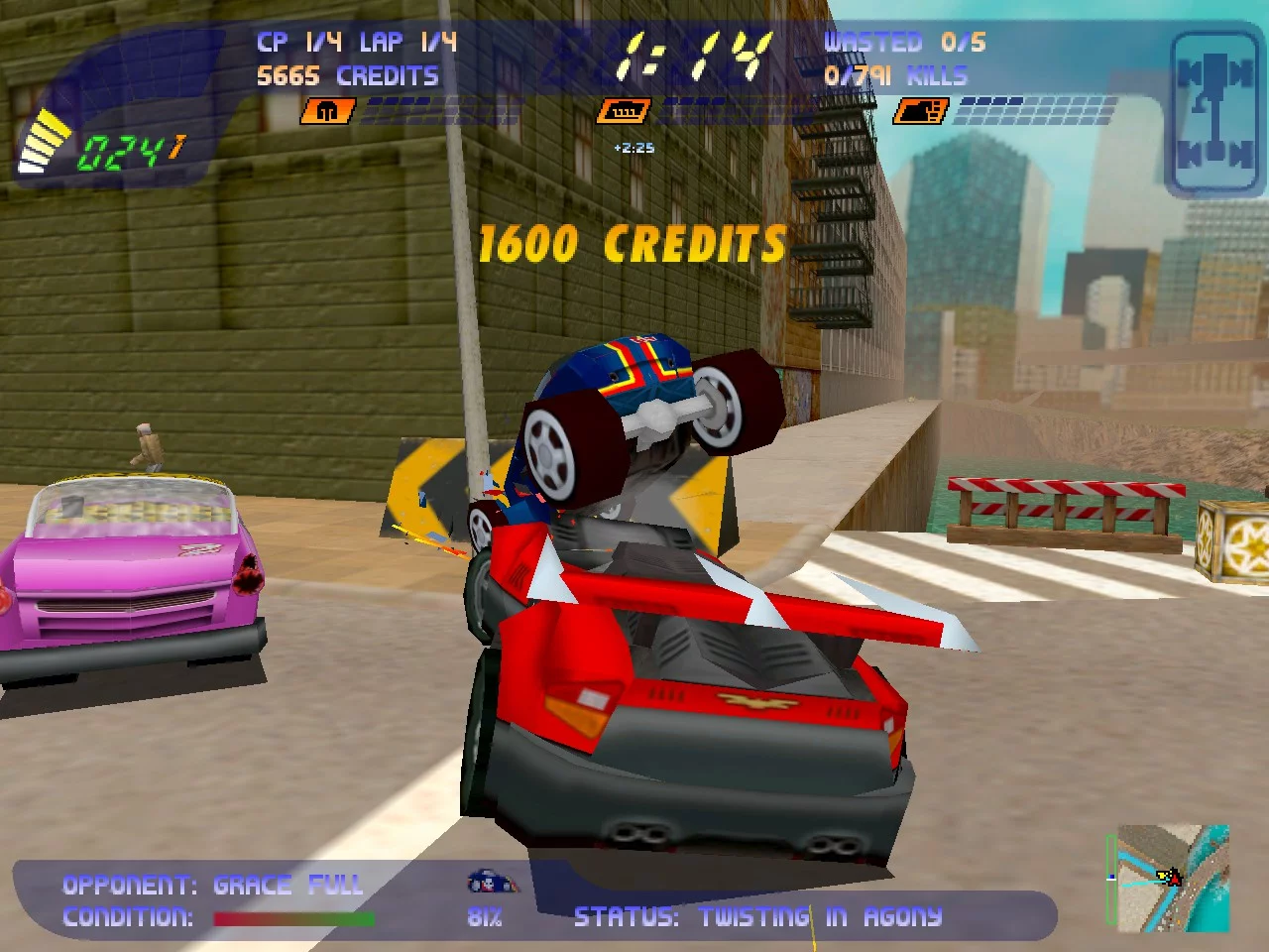 Изображение игры: Carmageddon 2: Carpocalypse Now