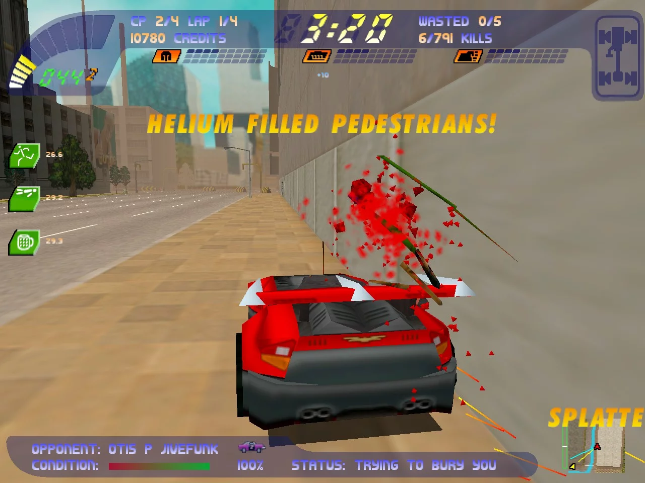Изображение игры: Carmageddon 2: Carpocalypse Now