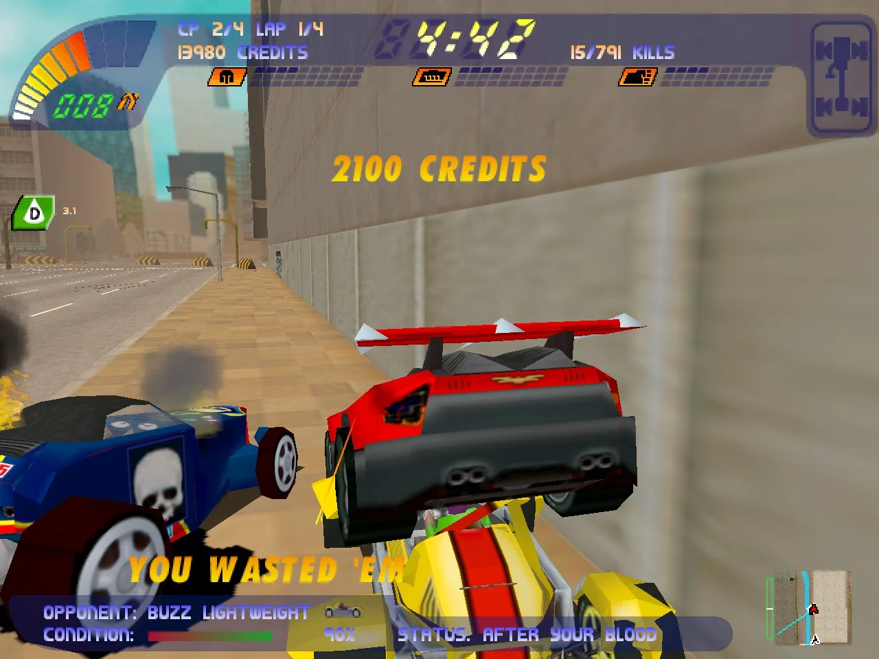 Изображение игры: Carmageddon 2: Carpocalypse Now