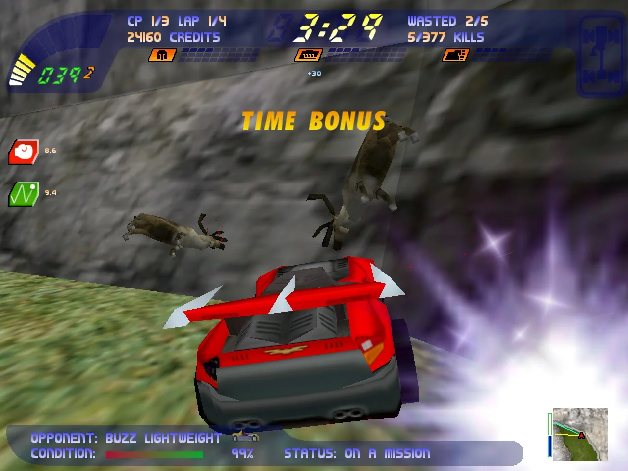 Изображение игры: Carmageddon 2: Carpocalypse Now