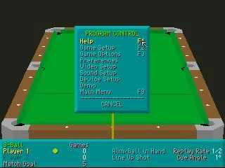 Изображение игры: Virtual Pool (1997)