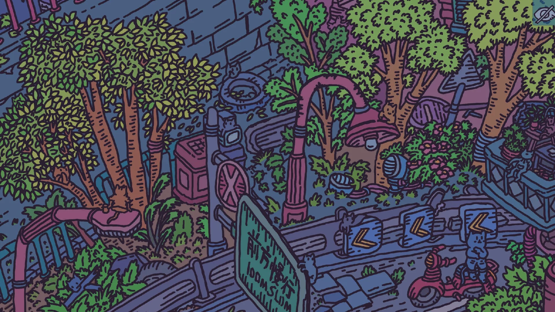 Изображение игры: Hidden Cats In Old City Block