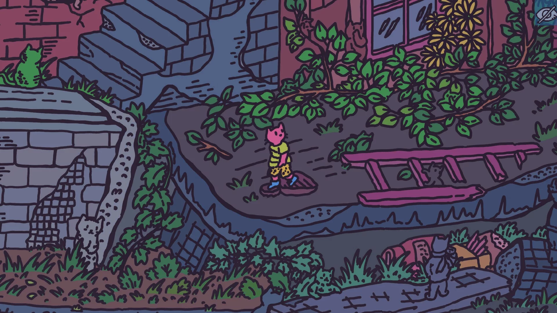 Изображение игры: Hidden Cats In Old City Block