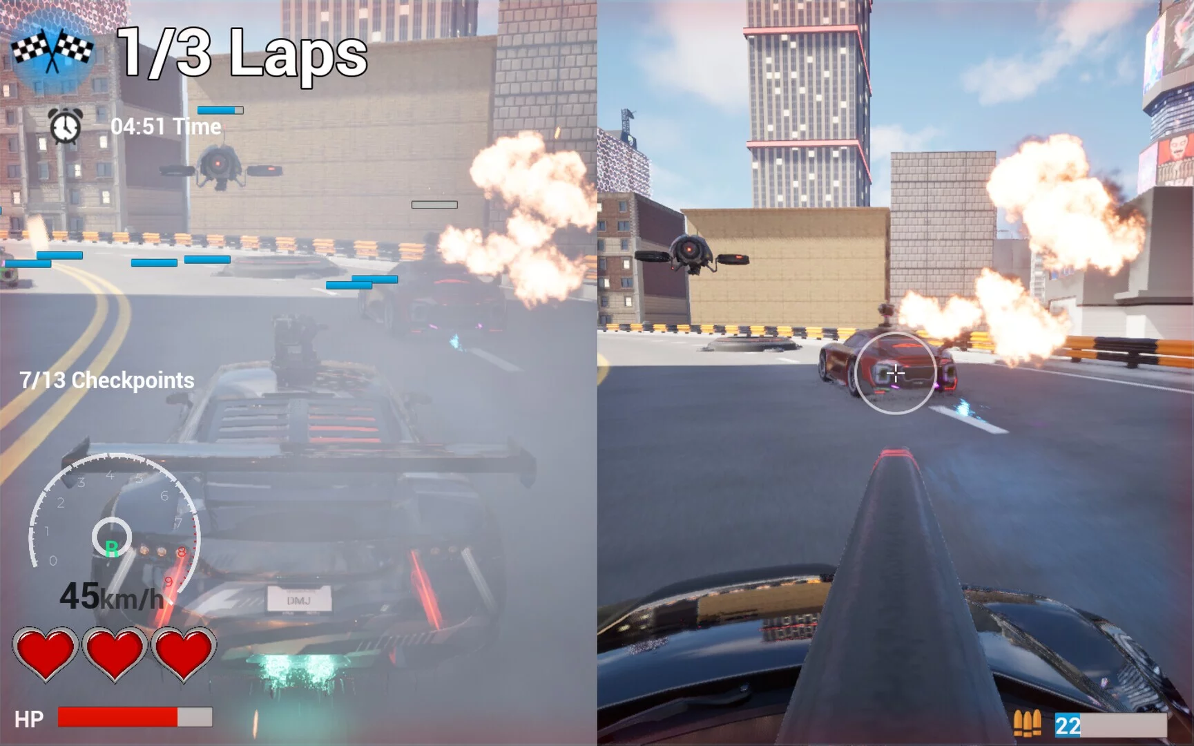 Изображение игры: Split Racing