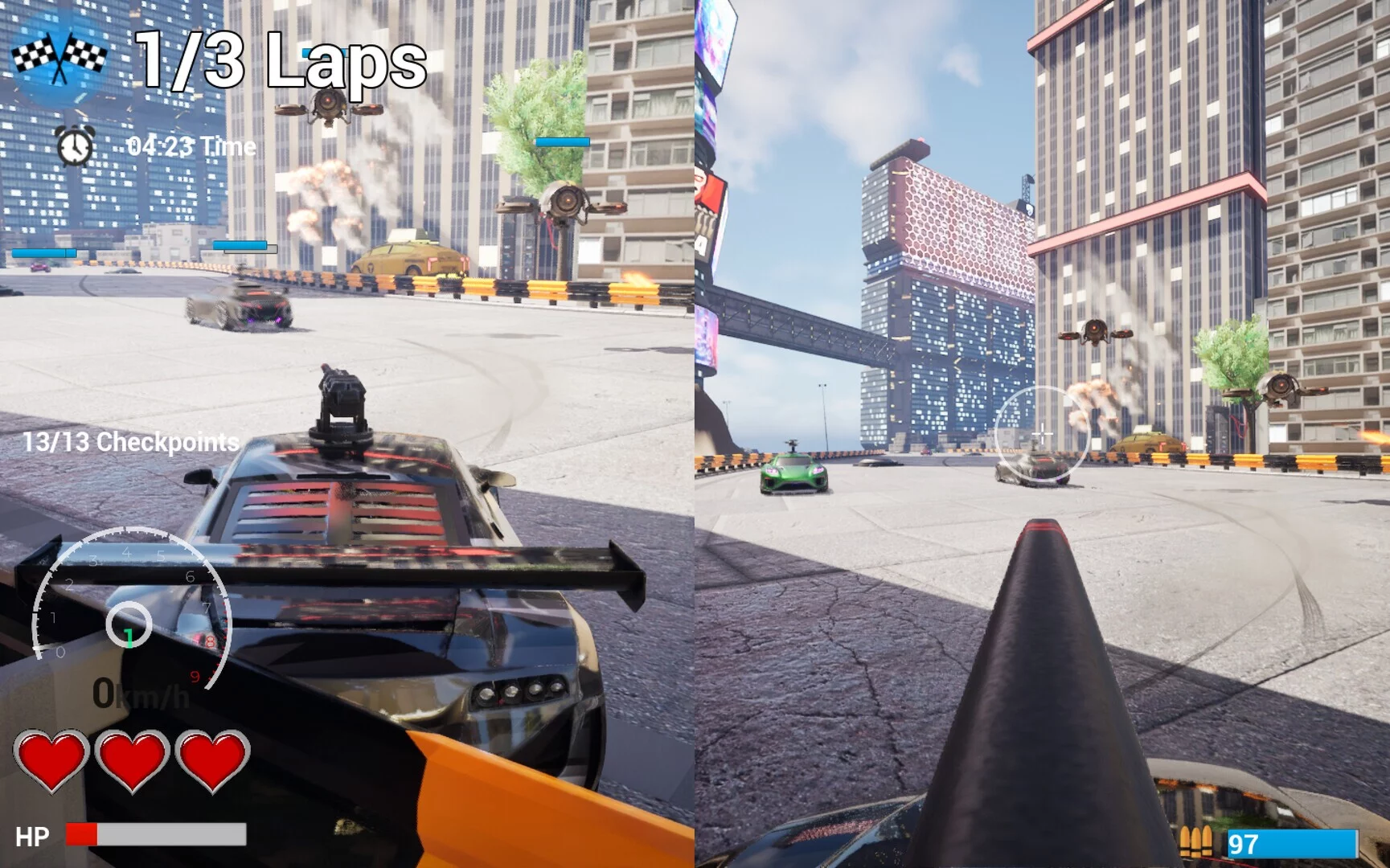 Изображение игры: Split Racing