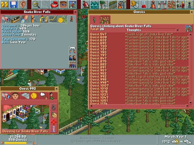 Изображение игры: RollerCoaster Tycoon
