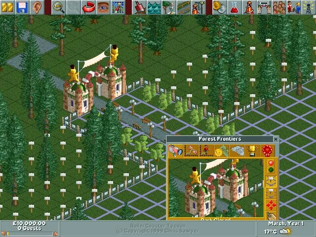 Изображение игры: RollerCoaster Tycoon