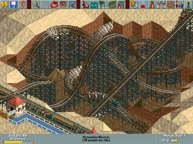 Изображение игры: RollerCoaster Tycoon