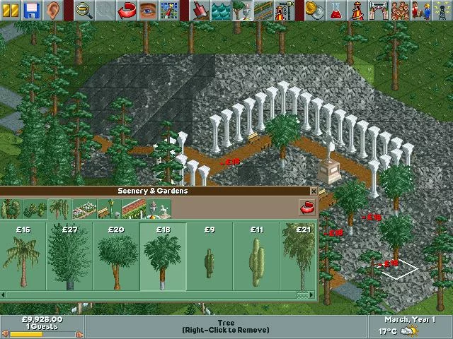 Изображение игры: RollerCoaster Tycoon