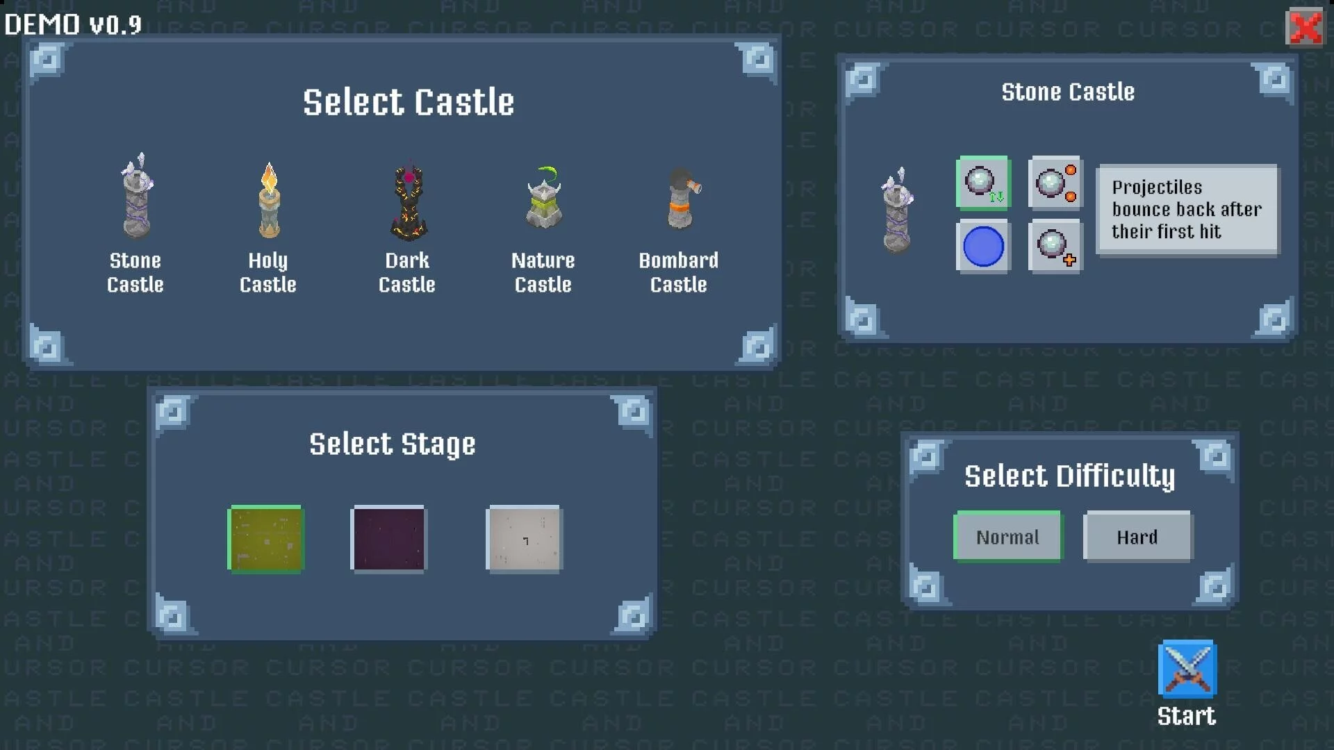 Изображение игры: Castle And Cursor