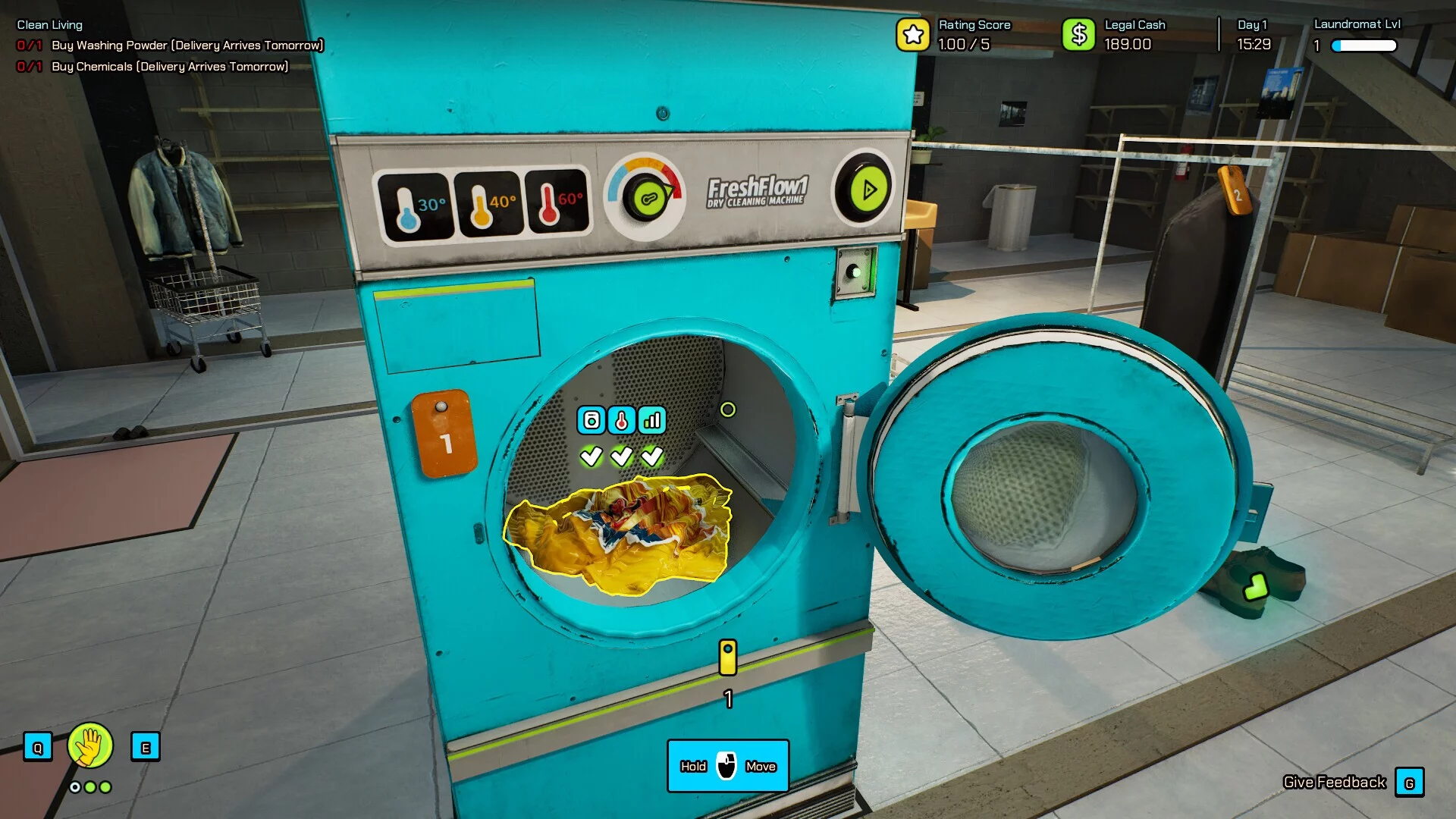 Изображение игры: Laundering Simulator - Clean Cash and Laundry