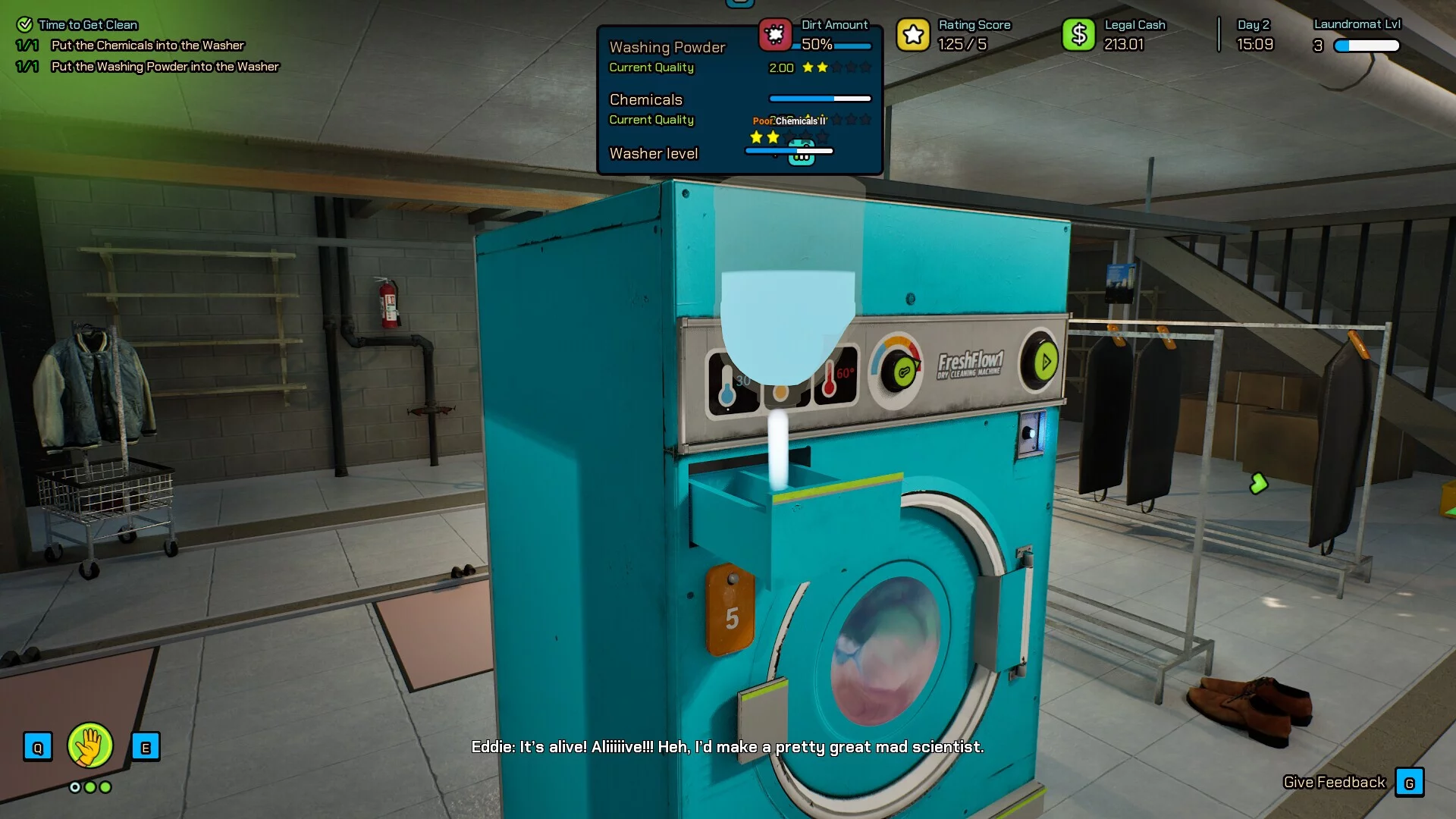 Изображение игры: Laundering Simulator - Clean Cash and Laundry