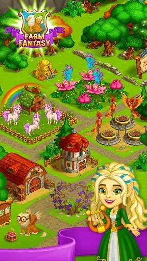 Изображение игры: Farm Fantasy: Happy Magic Day in Wizard Harry Town
