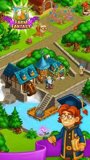 Изображение игры: Farm Fantasy: Happy Magic Day in Wizard Harry Town