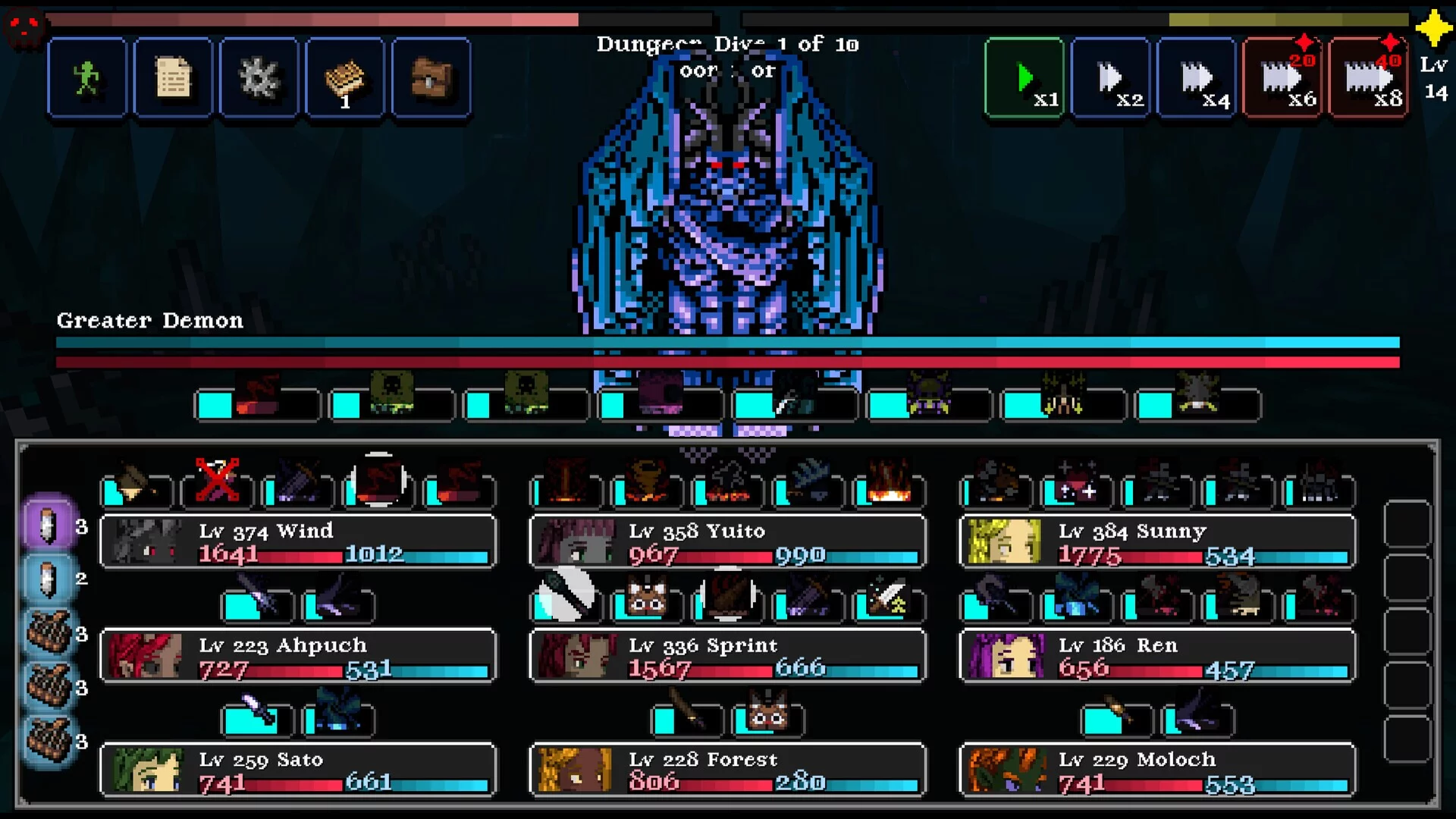 Изображение игры: Legends of Dragaea: Idle Dungeons