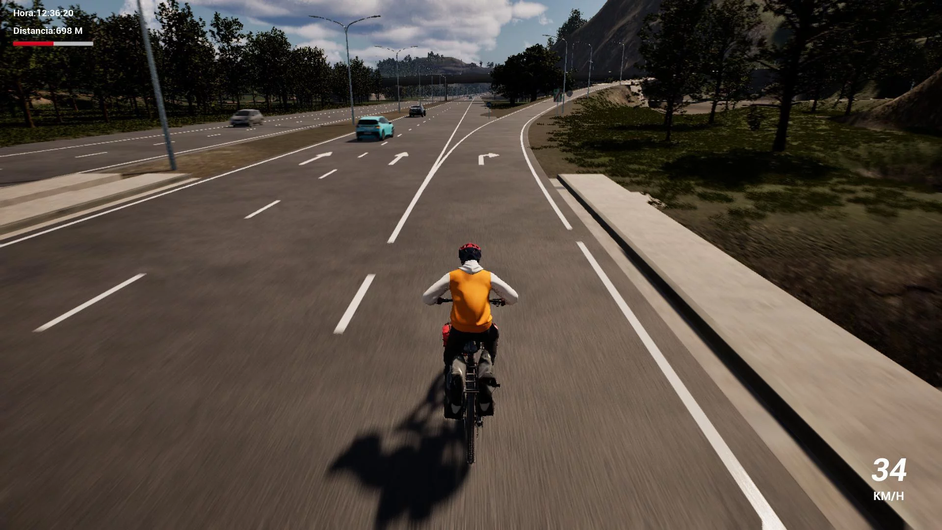 Изображение игры: Bikepacking Simulator