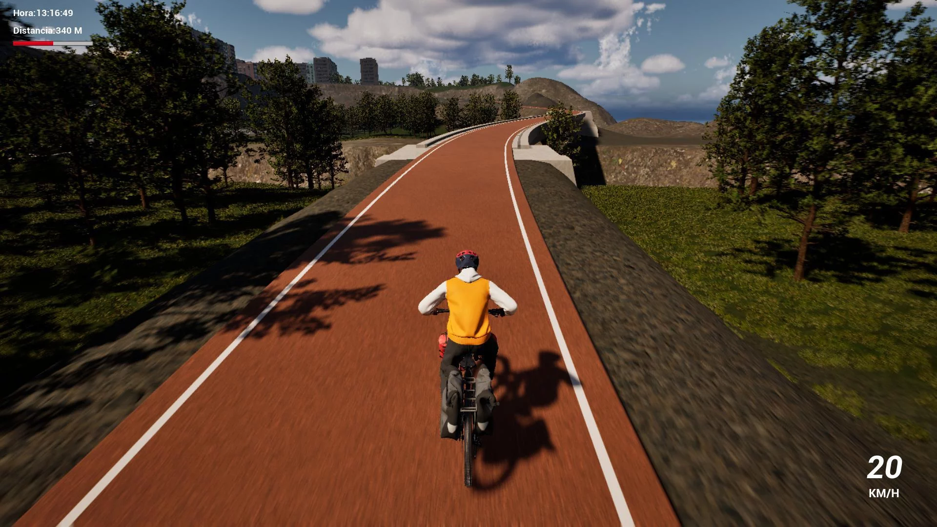 Изображение игры: Bikepacking Simulator