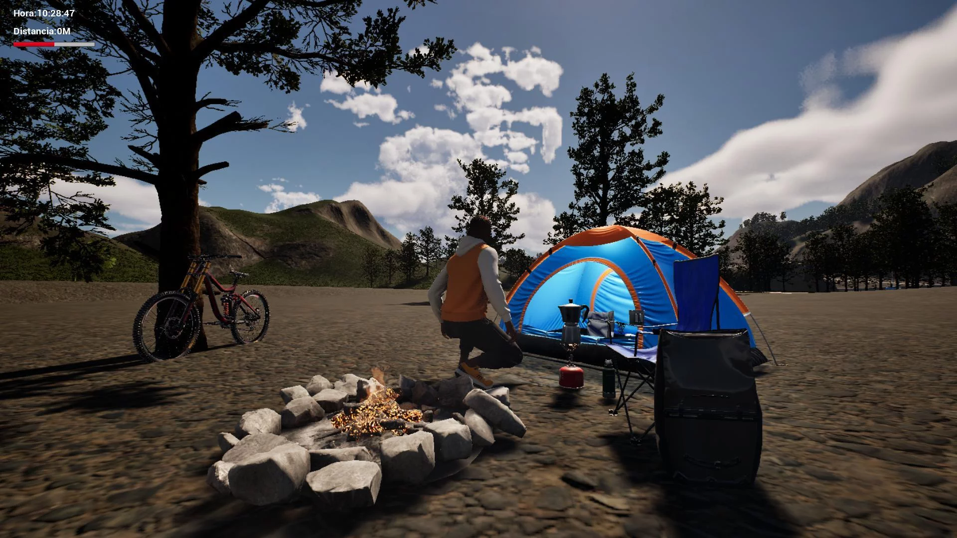 Изображение игры: Bikepacking Simulator