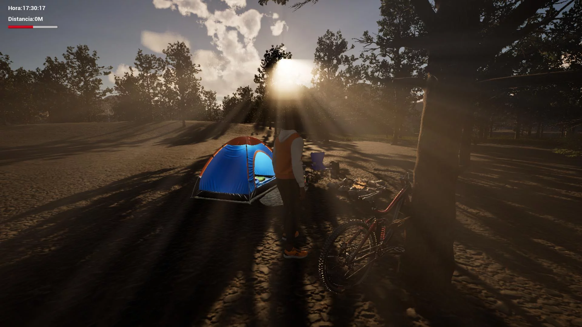 Изображение игры: Bikepacking Simulator
