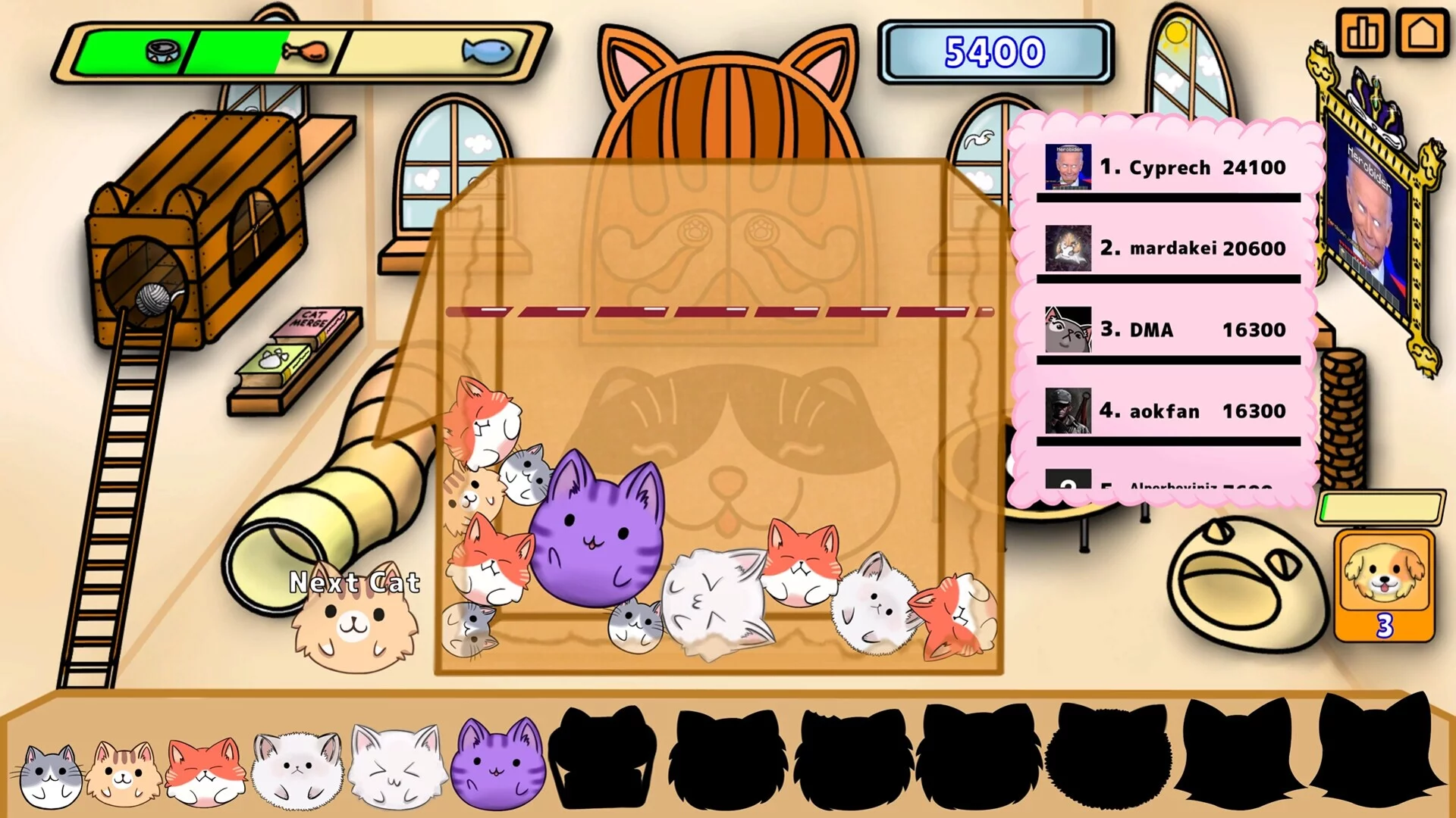 Изображение игры: Cat Merge