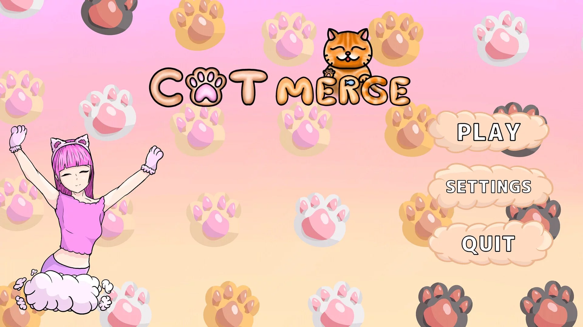 Изображение игры: Cat Merge