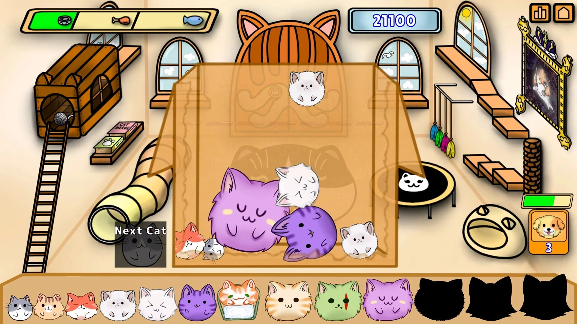 Изображение игры: Cat Merge