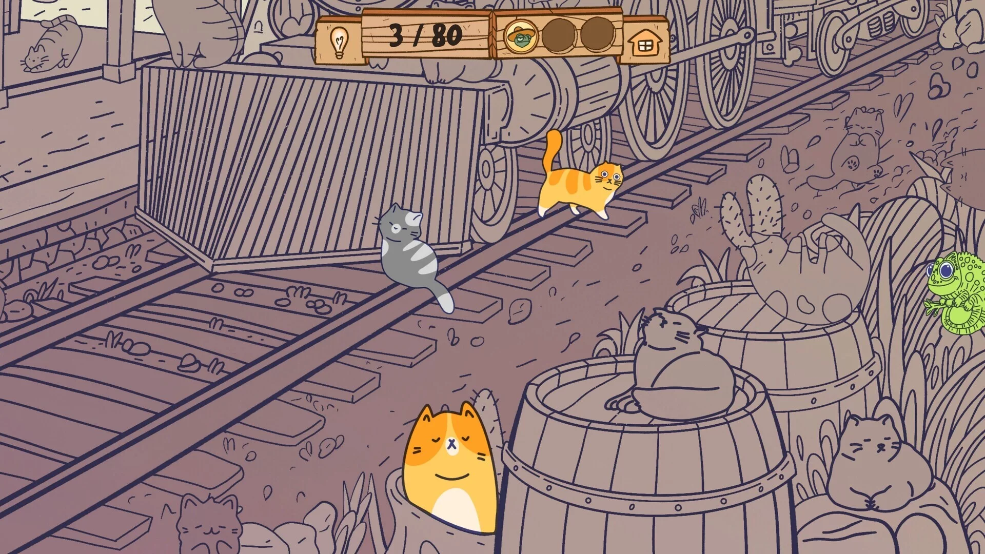 Изображение игры: Cats Visiting Wild West