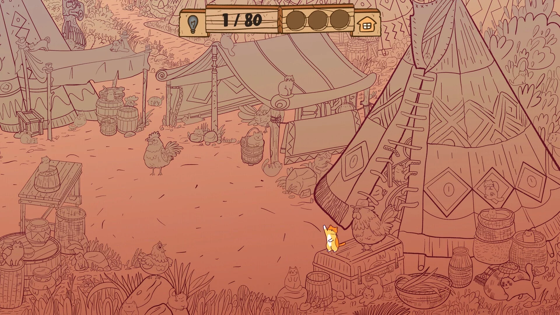 Изображение игры: Cats Visiting Wild West