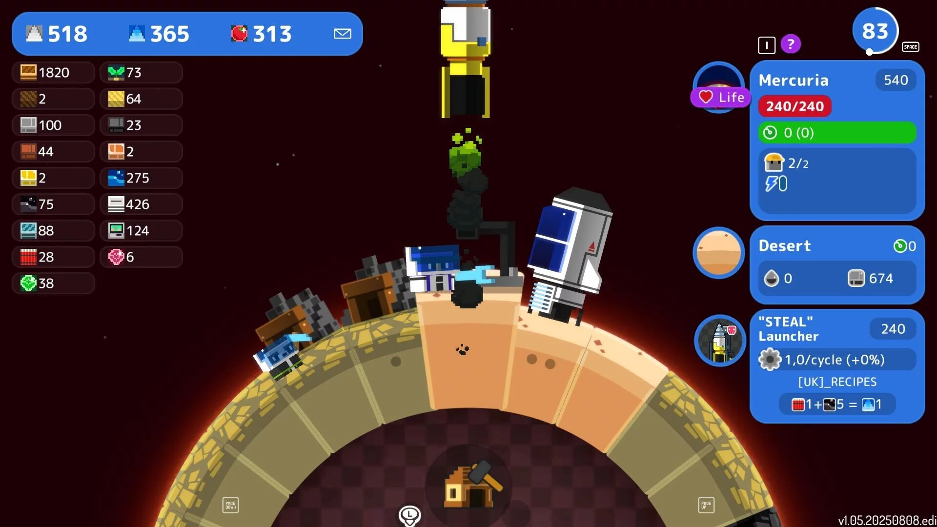 Изображение игры: A Planet of Mine MasterMine Edition