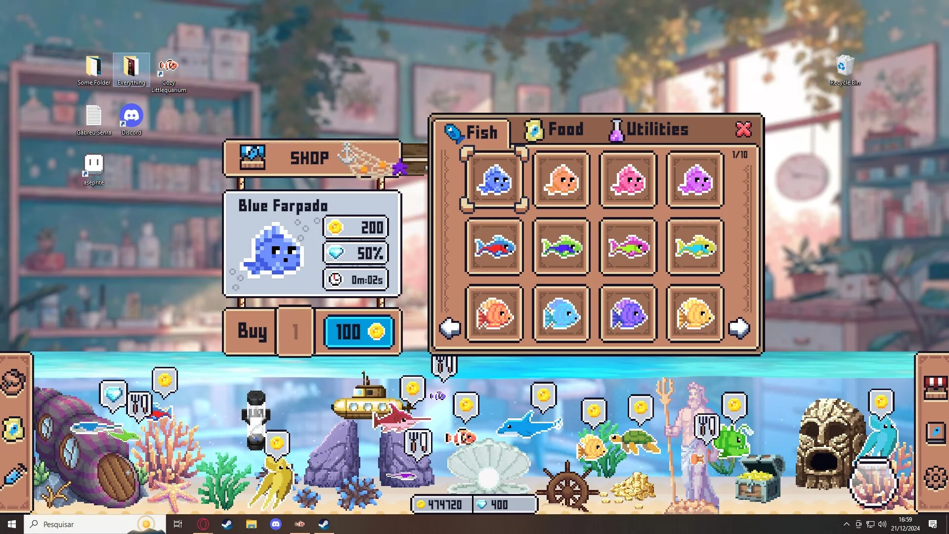 Изображение игры: Cozy Littlequarium