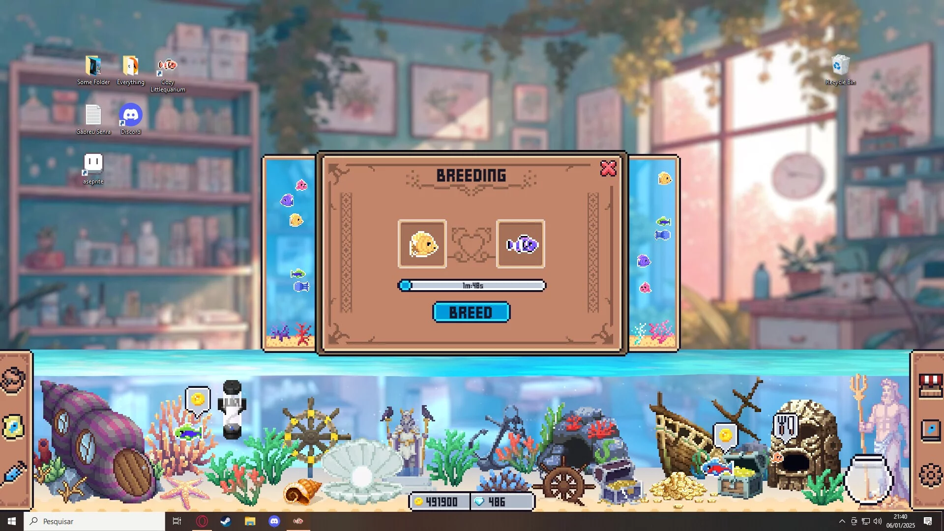 Изображение игры: Cozy Littlequarium