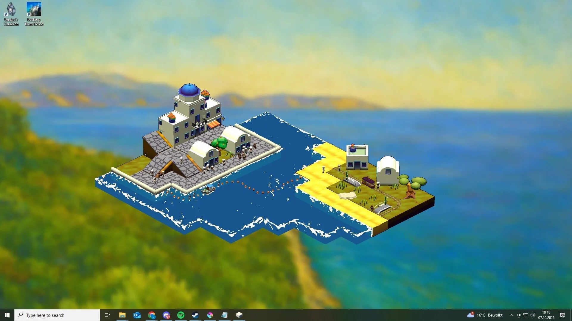 Изображение игры: Desktop Town