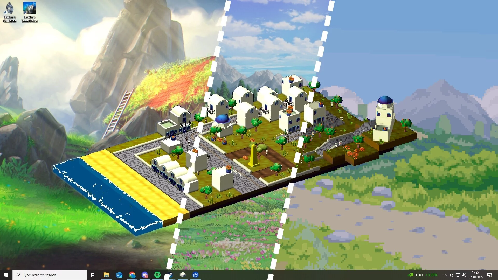 Изображение игры: Desktop Town