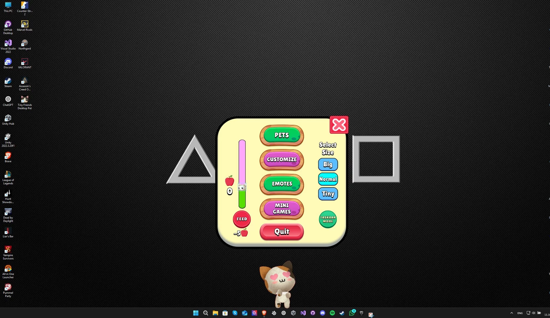 Изображение игры: Tiny Friends Desktop Pet